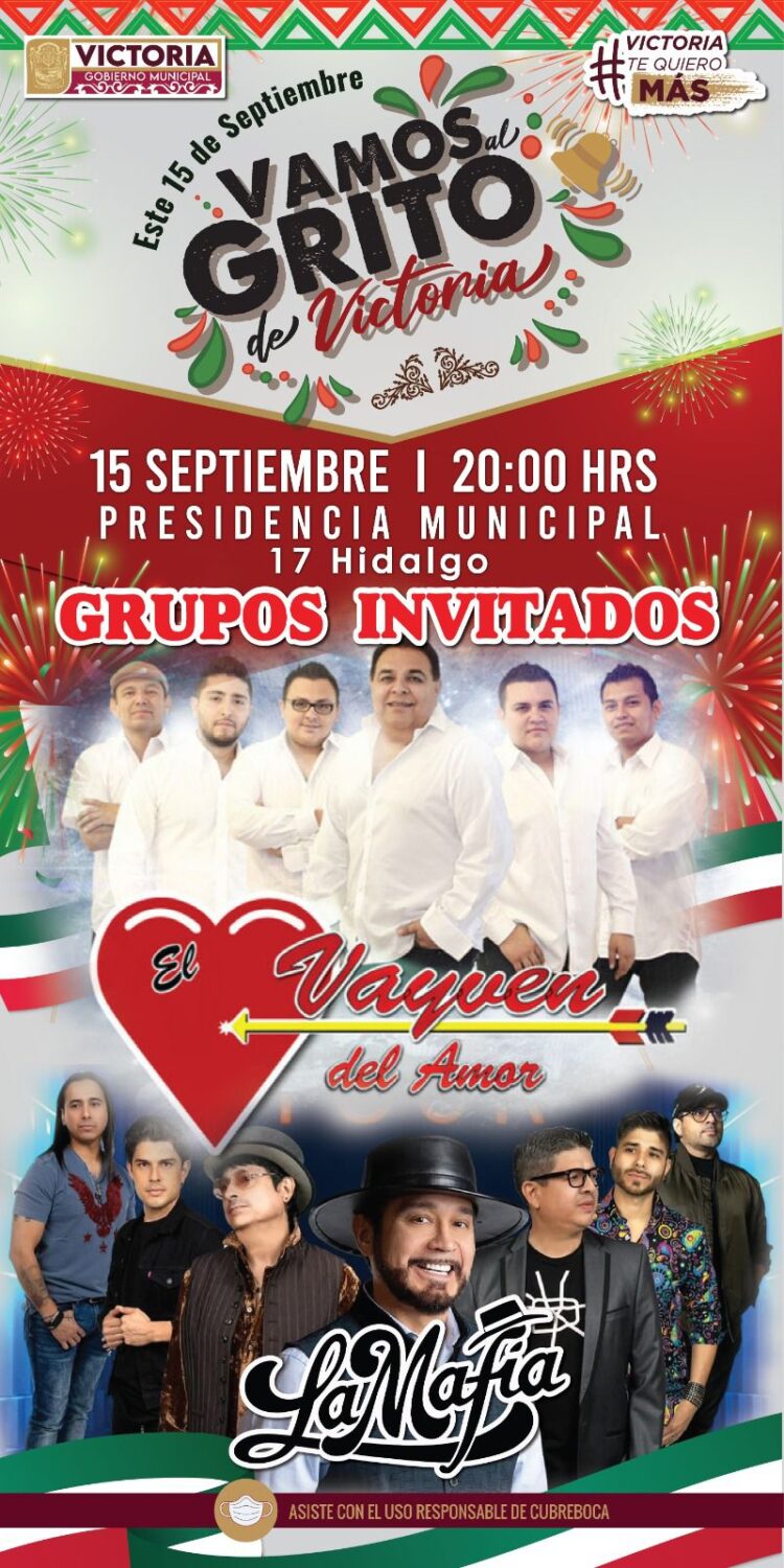 Encabezará alcalde de Victoria Eduardo Gattás “Ceremonia del Grito” en Palacio Municipal 