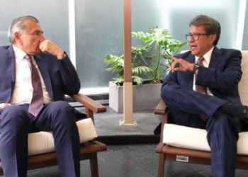 Monreal recibe a Adán Augusto en el Senado; analizan agenda legislativa