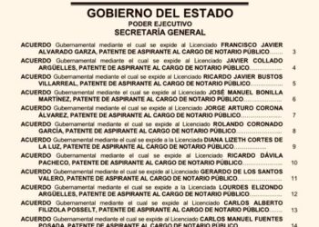 Regala García Cabeza de Vaca 32 nuevas notarías públicas a diez días del fin de su mandato