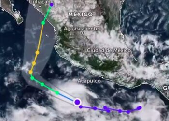 Se forma Depresión Tropical Dieciséis-E frente a Manzanillo; escalará a huracán