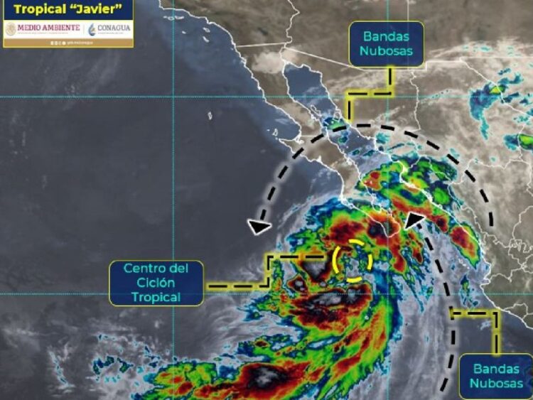 Ante tormenta ‘Javier’, suspenden clases en dos municipios de BCS