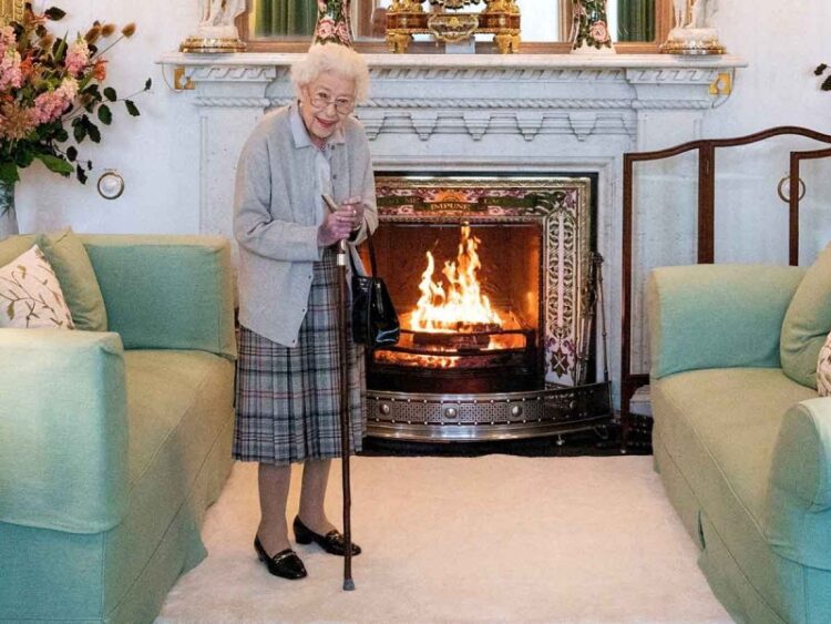 Esta fue la última foto en vida de la reina Isabel II de la Gran Bretaña