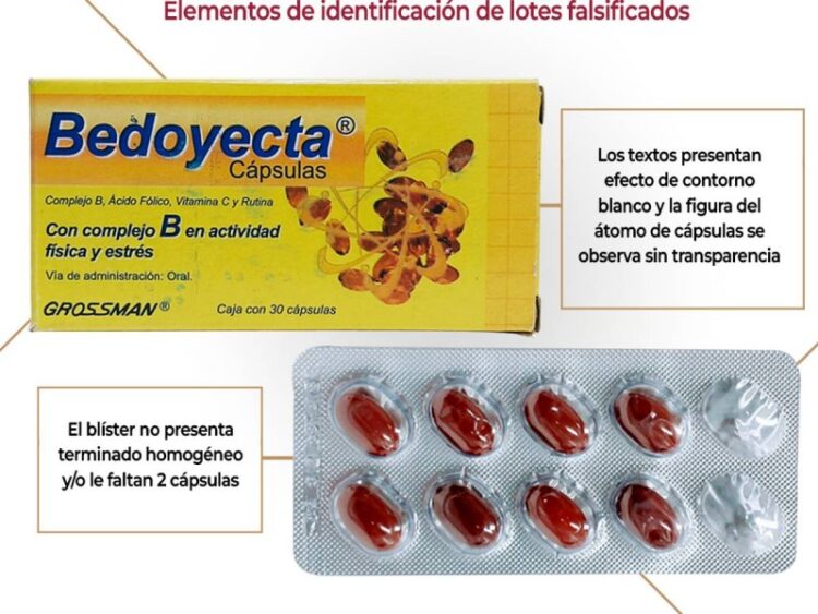 Cofepris alerta por falsificación de Bedoyecta; así puedes identificarla