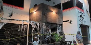 Casa ‘embrujada’ en Nuevo Laredo causa pavor por decoración de Halloween