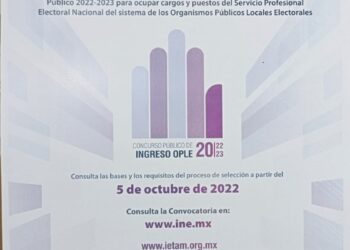 Difunde IETAM Convocatoria de ingreso para ocupar dos plazas vacantes 