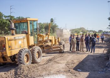 Supervisa Alcalde Mario López avances de obras en Matamoros