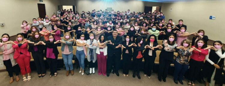 Secretaría del Trabajo de Tamaulipas se une a sensibilizar contra cáncer de mama.