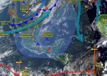 Prevén lluvias y heladas en el norte del país por frente frío número 5