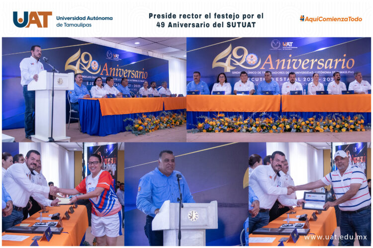 Festejan el 49 aniversario del Sindicato de la UAT en Cd. Mante