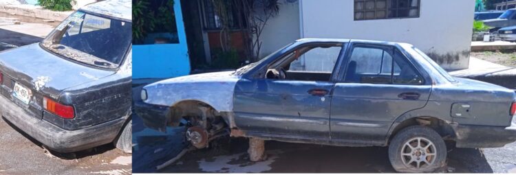Autos chatarra abandonados, dañan imagen urbana de Victoria
