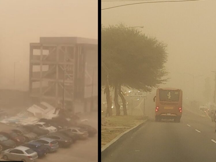 Tormenta de arena sorprende en Mexicali y deja impactantes imágenes