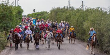 Realizan en Matamoros Cabalgata Cívico-Militar “La Gran Fuerza de México”