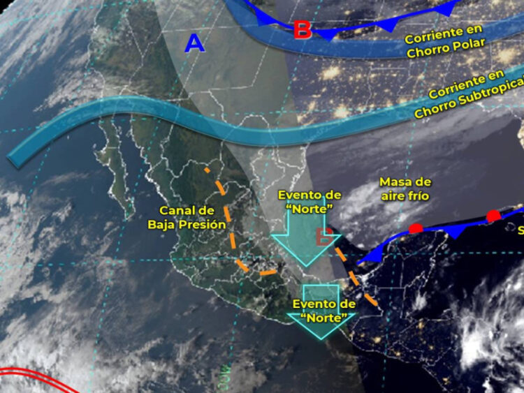Llega el frente frío 10 con lluvias, vientos y heladas