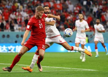 Dinamarca y Túnez en intenso empate 0-0 en el Mundial