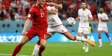 Dinamarca y Túnez en intenso empate 0-0 en el Mundial