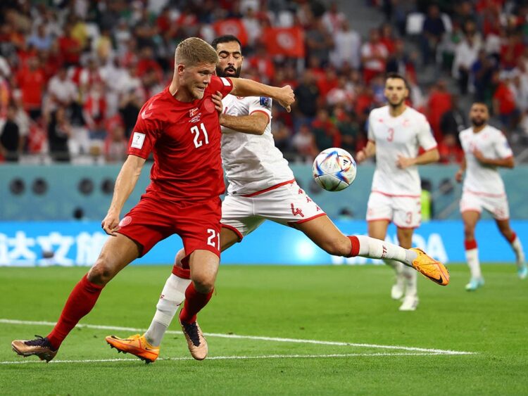 Dinamarca y Túnez en intenso empate 0-0 en el Mundial