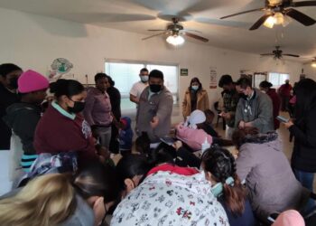 Brinda Secretaría de Salud atención médica a migrantes en Reynosa