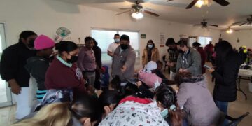 Brinda Secretaría de Salud atención médica a migrantes en Reynosa