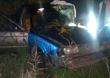 Dos heridos en choche frontal de autos en Hidalgo, Tamaulipas