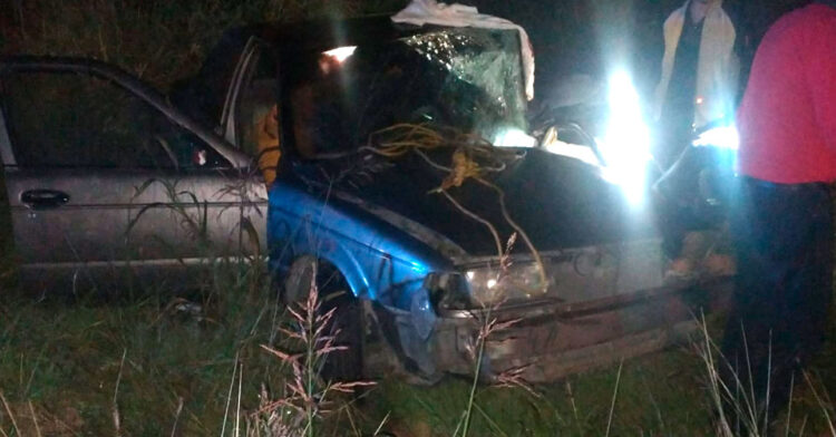 Dos heridos en choche frontal de autos en Hidalgo, Tamaulipas