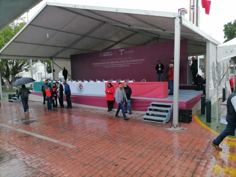 Suspenden por clima desfile de la Revolución