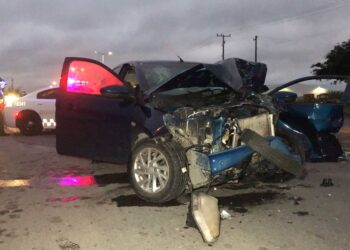 Militar herido en accidente vial