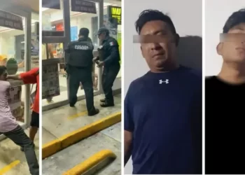 Frustran ciudadanos robo en un OXXO, encierran a ladrones