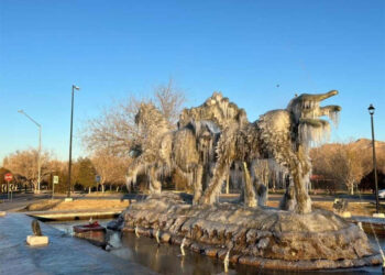 Nieve, aguanieve y temperatura de -10 grados en Chihuahua