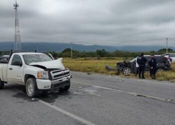Diez heridos en carambola vehicular en entronque “Rumbo Nuevo”-Mante
