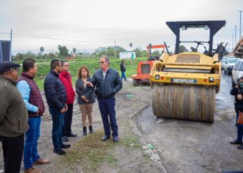 Realiza Alejandro Cerezo recorrido de supervisión de obras en Matamoros 