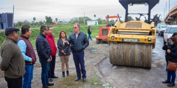 Realiza Alejandro Cerezo recorrido de supervisión de obras en Matamoros 