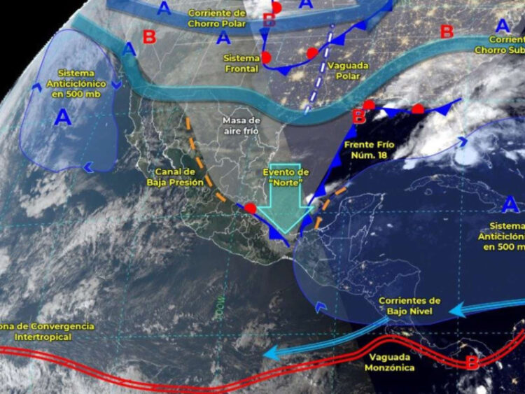 Temperaturas bajo cero grados en norte de México a partir de éste miércoles