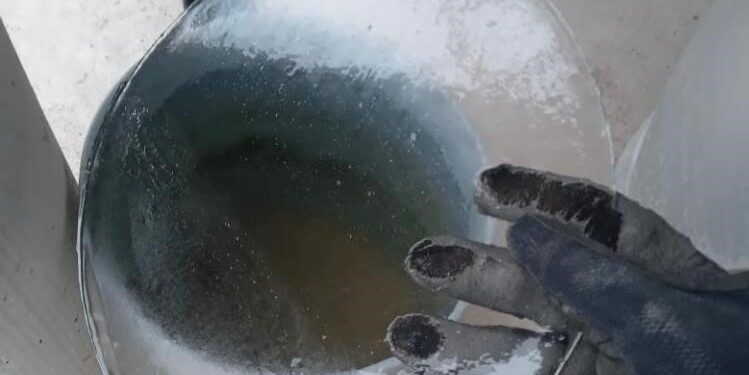 Aguanieve y hielo en partes altas de sierra d Victoria y el altiplano