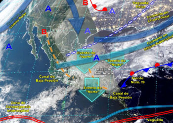 Alertan sobre el frente frío 20 en el norte de México