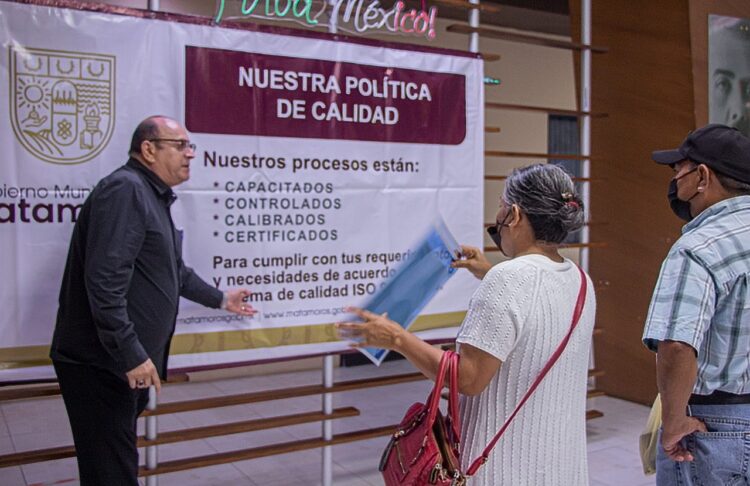 Difunden política de calidad del Municipio de Matamoros rumbo a la certificación ISO 9001:2015