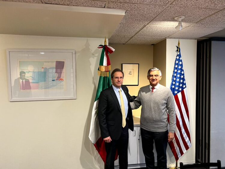 Gobernador y Embajador de México en EU promueven inversiones para Tamaulipas