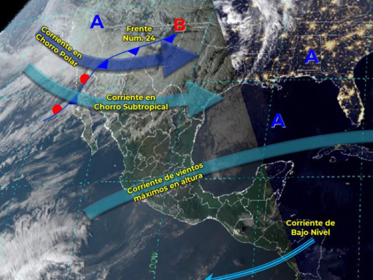 Prevén heladas y caída de nieve en norte de México por nuevo frente frío