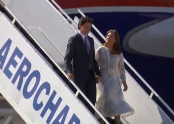 Justin Trudeau, presidente de Canadá llega a México para cumbre de líderes