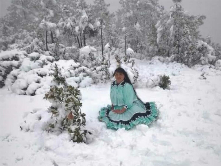 Nevadas azotan a municipios de la sierra de Chihuahua