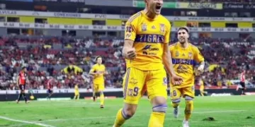 Tigres vence 1-0 al Atlas y sigue de cerca a Rayados