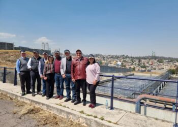 Visitan planta tratadora de aguas residuales de la CDMX funcionarios de Tamaulipas
