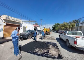 Intensifica Gobierno Municipal arreglo de calles de Cd. Victoria