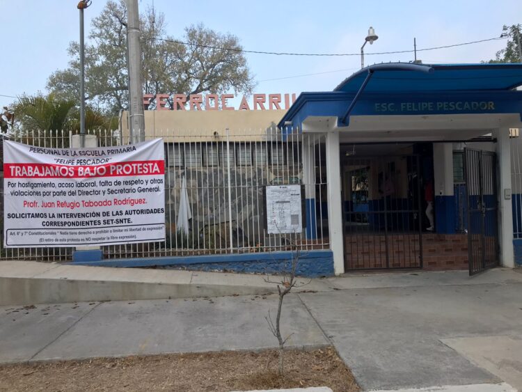 Maestros denuncian acoso laboral del Director de Primaria “Felipe Pescador” de Victoria