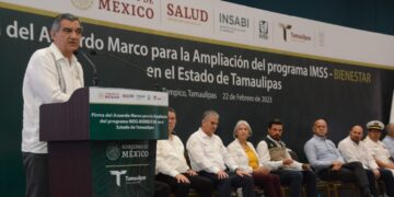 Firman gobernador y director del IMSS nuevo modelo de salud para Tamaulipas