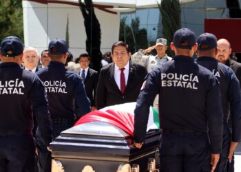 Despiden con honores a elemento de la Guardia Estatal fallecido en Río Bravo