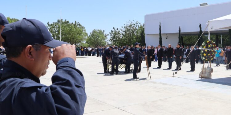 Despiden con honores a elemento de la Guardia Estatal fallecido en Río Bravo
