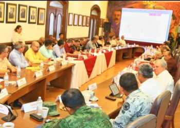 Sesiona Mesa de Seguridad Municipal de Cd. Victoria