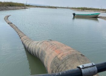 En marcha obras de desazolve del acueducto Presa V. Guerrero-Cd. Victoria