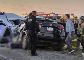Accidente deja 10 muertos en carretera Piedras Negras-Acuña, Coahuila