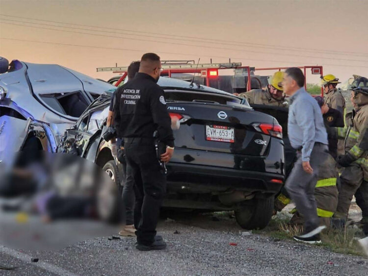 Accidente deja 10 muertos en carretera Piedras Negras-Acuña, Coahuila